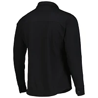 Men's Antigua Black LAFC Streamer Diamond Button-Up Shacket