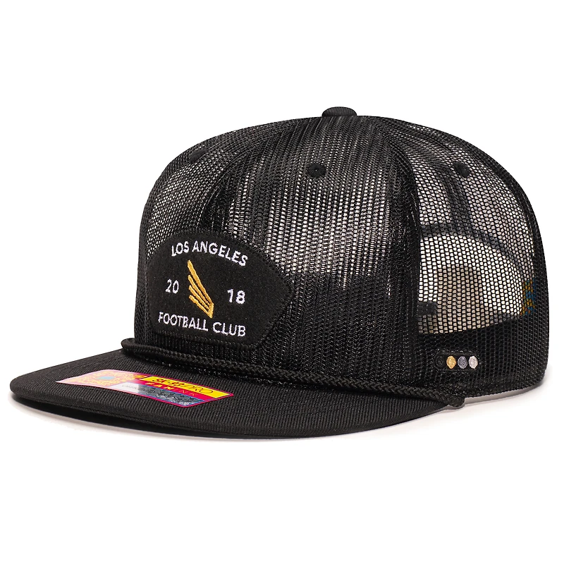 Men's  Black LAFC Beach Bum Snapback Hat