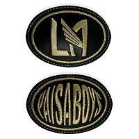 Men's Black LAFC x PAISABOYS Cinto Piteado Leather Belt