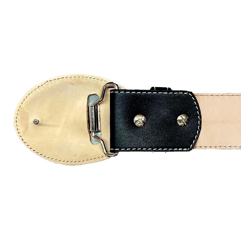 Men's Black LAFC x PAISABOYS Cinto Piteado Leather Belt