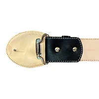 Men's Black LAFC x PAISABOYS Cinto Piteado Leather Belt