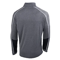 Men's Columbia Heathered Gray/Black LAFC Omni-Wick Shotgun 2.0 Quarter-Zip Pullover Top
