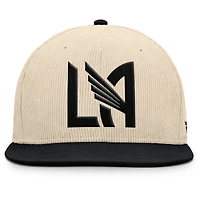 Men's Fanatics Cream LAFC Tempo Corduroy Snapback Hat