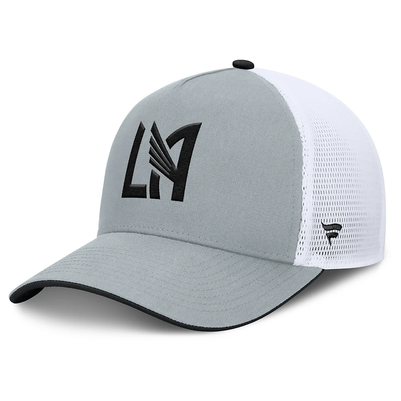 Casquette trucker ajustable Fanatics grise LAFC Knuckle pour homme