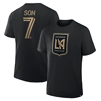 Men's Fanatics Son Heung-Min Black LAFC Name & Number T-Shirt