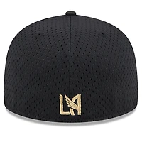 Men's New Era Black LAFC Throwback Mesh 59FIFTY Fitted Hat