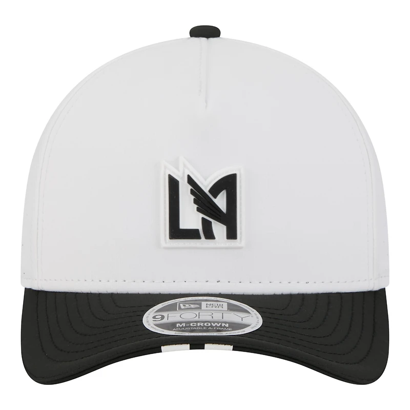 Casquette New Era blanche LAFC 2026 MLS Kick Off 9FORTY M-Crown à monture ajustable pour homme