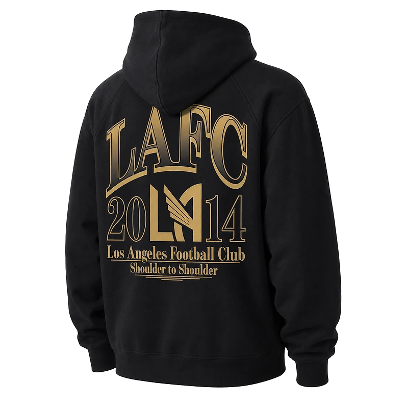 Men's Sport Design Sweden Black LAFC Old School Graphic Oversized Hoodie