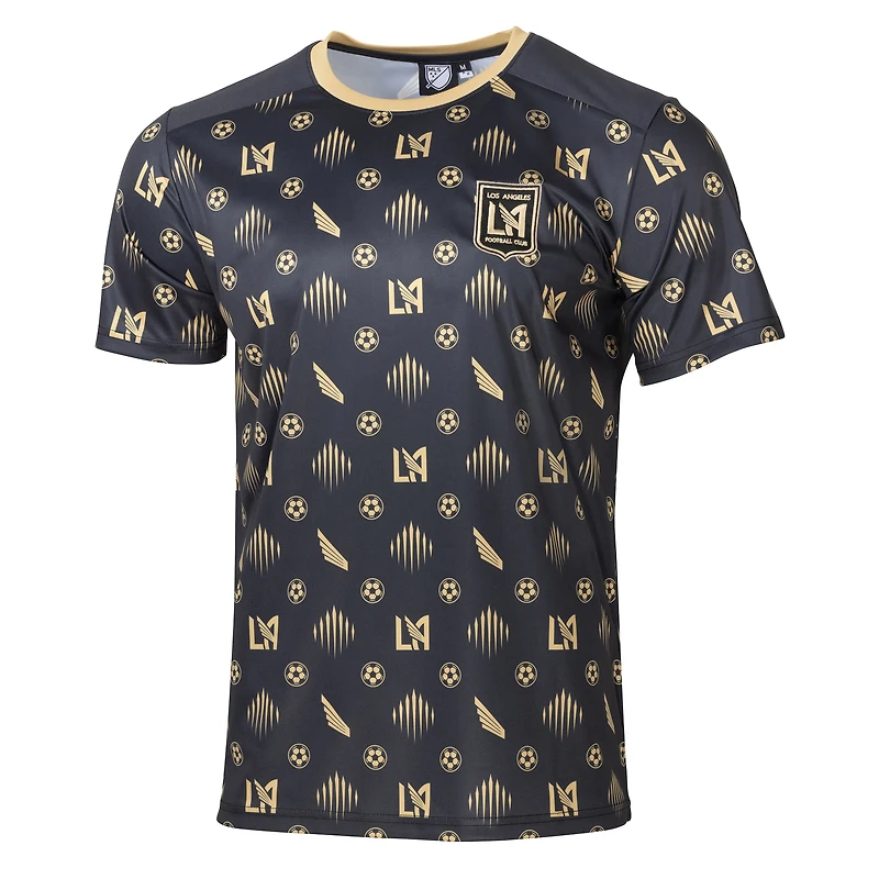 Men's Sport Design Sweden Black LAFC Sublimated Crest T-Shirt