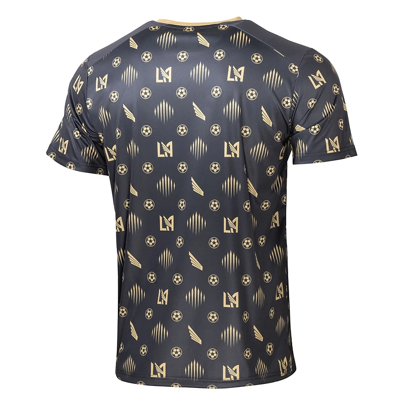 Men's Sport Design Sweden Black LAFC Sublimated Crest T-Shirt