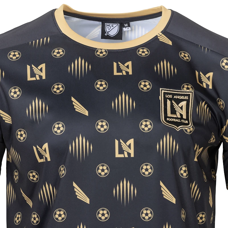 Men's Sport Design Sweden Black LAFC Sublimated Crest T-Shirt