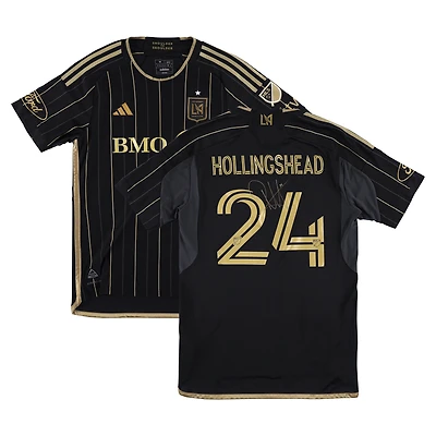 Ryan Hollingshead LAFC Autographed Match-Used #24 Black Jersey from the 2025 MLS Season - Size M