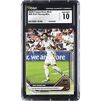 Son Heung-Min LAFC 2025 Topps Now MLS 1st MLS Hat-Trick Fuels Offensive Outburst #95 CGC Authenticated 10 Card