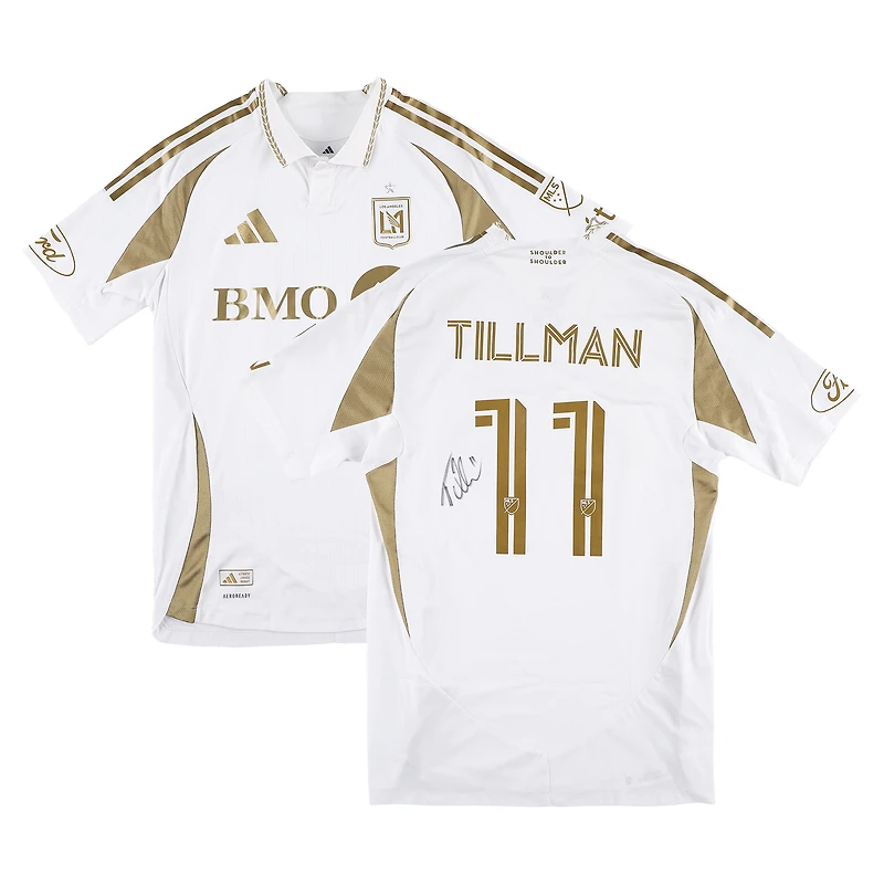 Maillot blanc n° 11 porté par Timothy Tillman (LAFC) lors de la saison 2025 de la MLS, autographié et taille M