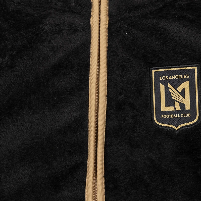 Sweat à capuche entièrement zippé LAFC Tie-Breaker Teddy noir pour tout-petits Sport Design Sweden