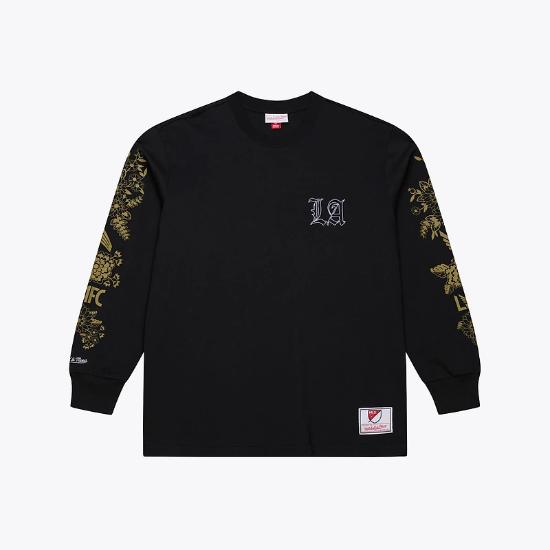 Unisex Mitchell & Ness  Black LAFC Morning Haze Long-Sleeve T-Shirt