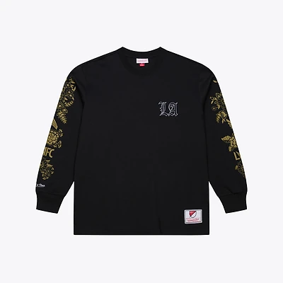 Unisex Mitchell & Ness  Black LAFC Morning Haze Long-Sleeve T-Shirt