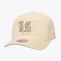 Unisex Mitchell & Ness Cream LAFC Playmaker Pro Pinch Snapback Hat