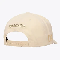 Unisex Mitchell & Ness Cream LAFC Playmaker Pro Pinch Snapback Hat