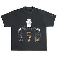 Unisex Peace Collective Son Heung-Min Black LAFC Vintage Heavyweight T-Shirt