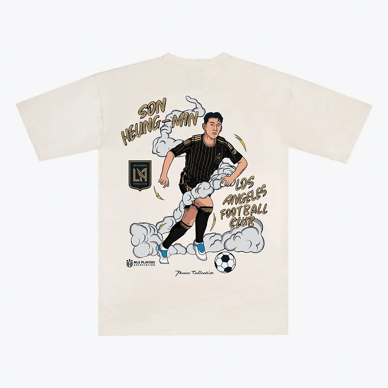 Unisex Peace Collective Son Heung-Min Cream LAFC Player Graphic Premium T-Shirt