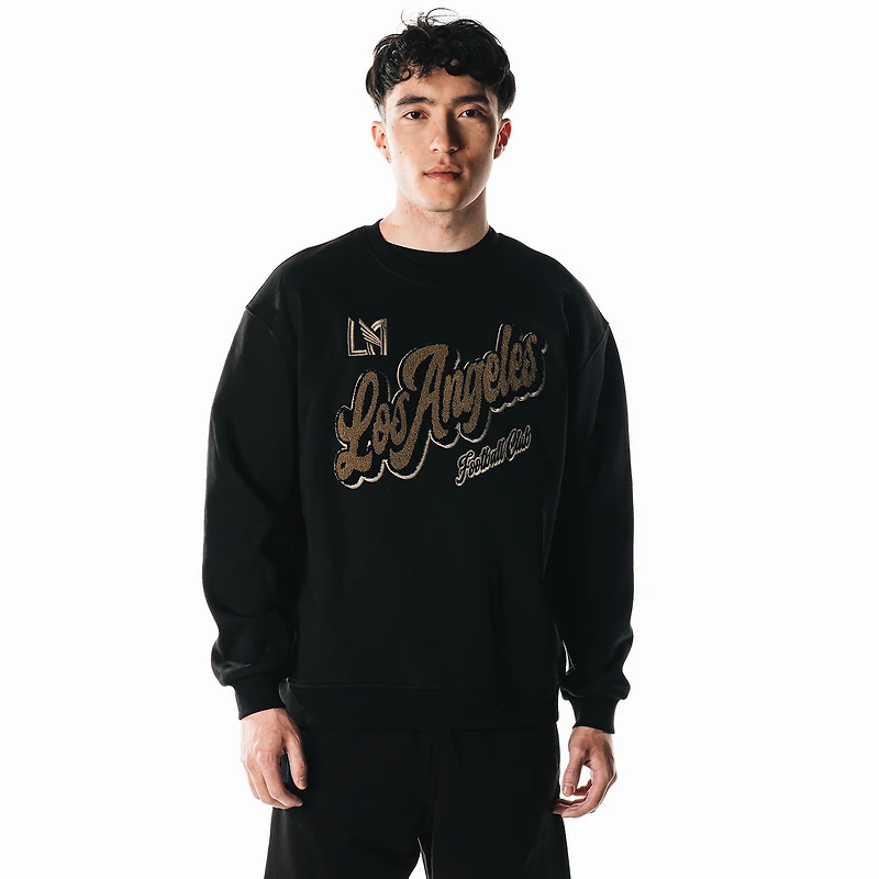 Sweat-shirt en polaire chenille noir LAFC The Wild Collective pour femme