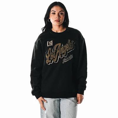 Sweat-shirt en polaire chenille noir LAFC The Wild Collective pour femme