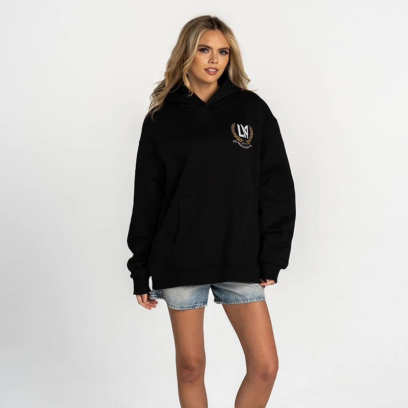 Sweat à capuche oversize noir unisexe The Wild Collective LAFC