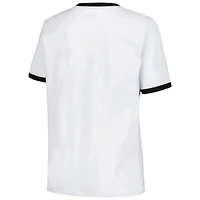 T-shirt blanc LAFC Throwback Ringer 5th & Ocean by New Era pour femmes