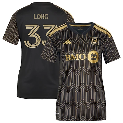 Women's adidas Aaron Long Black LAFC 2026 Primary Kit Replica Jersey