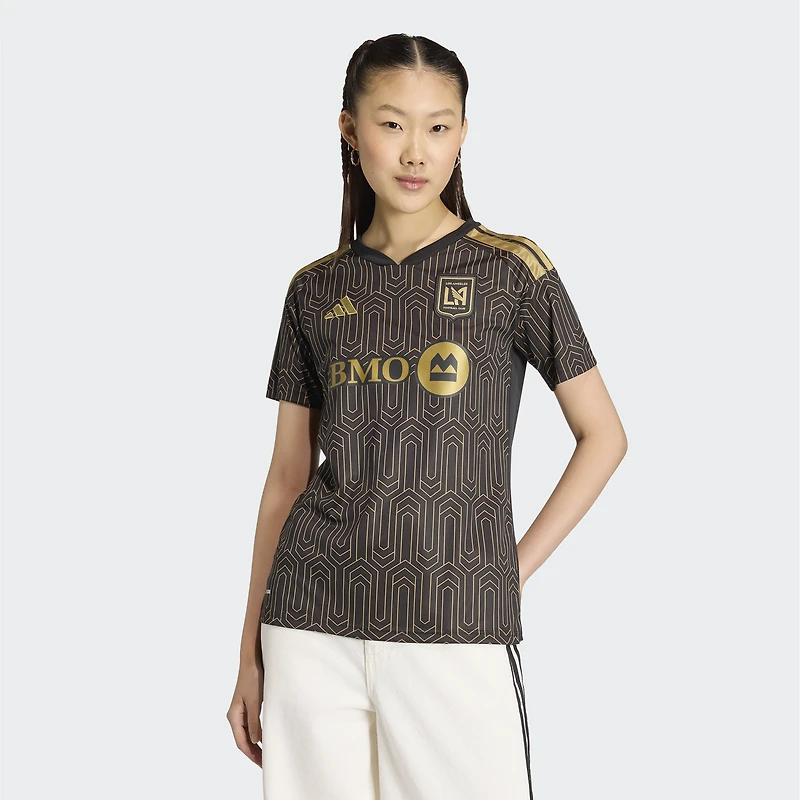 Maillot réplique noir adidas LAFC 2026 pour femme