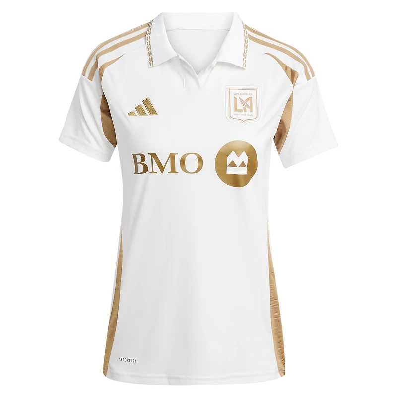 Maillot réplique secondaire de joueur adidas David Martinez blanc LAFC 2025 pour femme