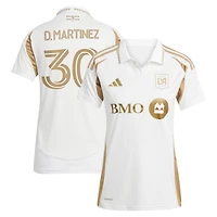 Maillot réplique secondaire de joueur adidas David Martinez blanc LAFC 2025 pour femme