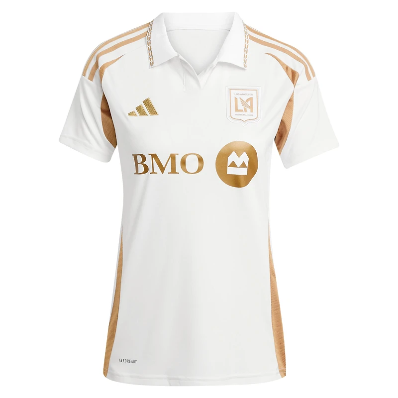 Maillot réplique secondaire adidas LAFC 2025 blanc pour femme