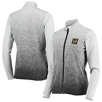 Veste zippée intégrale Antigua blanche/noire LAFC Guide pour femme