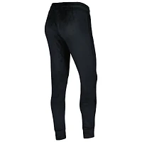 Pantalon à revers en velours noir LAFC Intermission Concepts Sport pour femmes