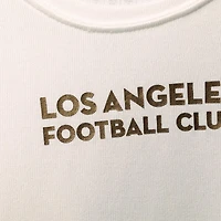 Haut raglan à manches 3/4 en composite LAFC Concepts Sport pour femme, blanc/gris