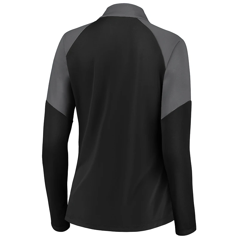 Pull à glissière quart de tour interlock noir LAFC Fanatics pour femme
