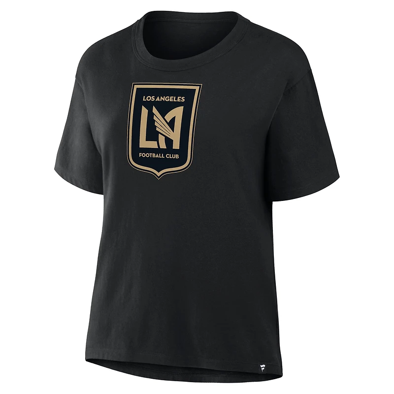 T-shirt noir pour femme Fanatics Son Heung-Min avec nom et numéro du LAFC