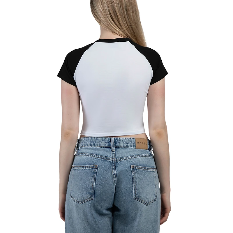 T-shirt court raglan Hype and Vice noir LAFC Homerun pour femmes