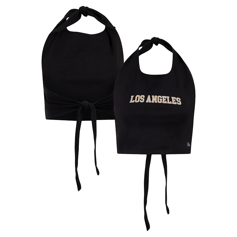 Haut court licou Tailgate noir LAFC pour femme de Hype and Vice