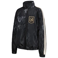 Veste de survêtement à glissière complète LAFC The Wild Collective pour femmes, noire