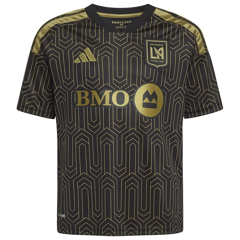 Youth adidas Aaron Long Black LAFC 2026 Primary Kit Replica Jersey
