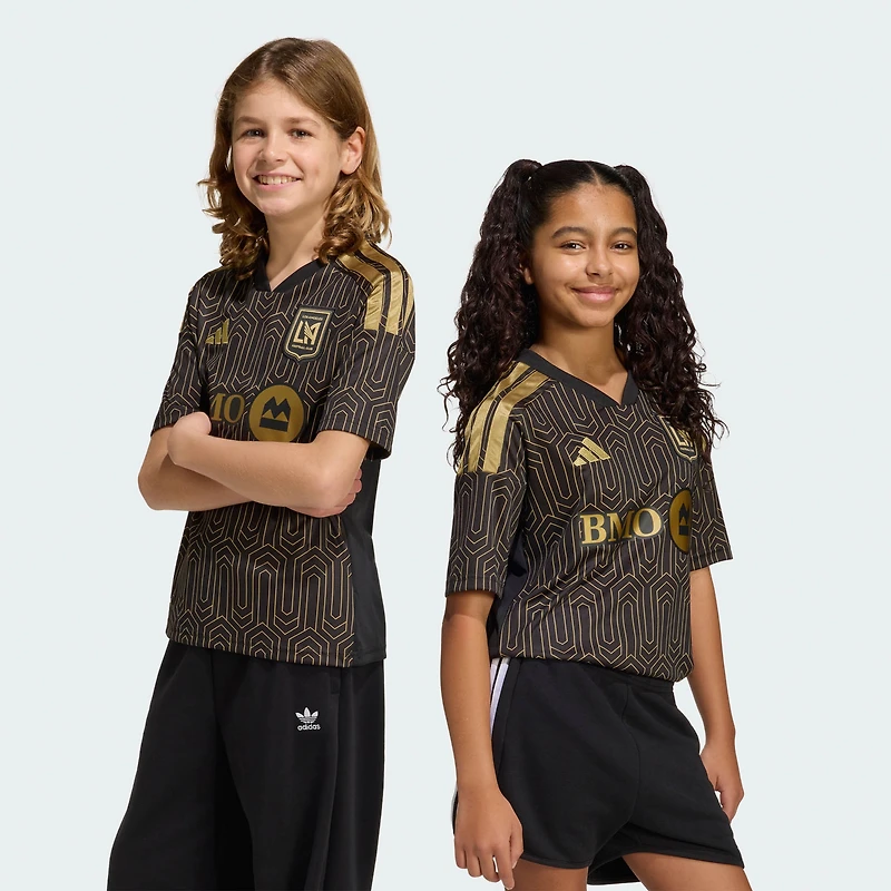 Youth adidas Black LAFC 2026 Primary Kit Replica Jersey