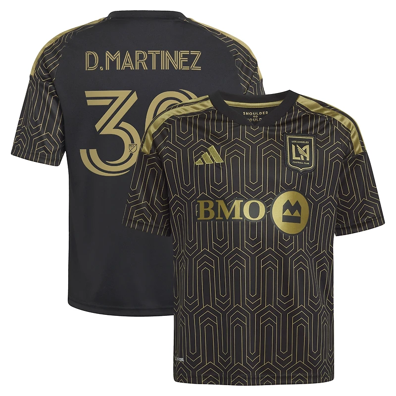 Youth adidas David Martínez Black LAFC 2026 Primary Kit Replica Jersey