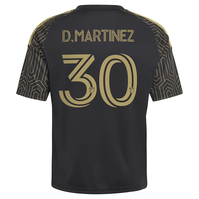 Youth adidas David Martínez Black LAFC 2026 Primary Kit Replica Jersey