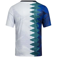 Haut d'avant-match adidas LAFC 2025 Gaming AEROREADY blanc pour jeunes