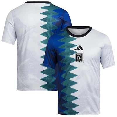 Youth adidas White LAFC 2025 Gaming AEROREADY Pre-Match Top