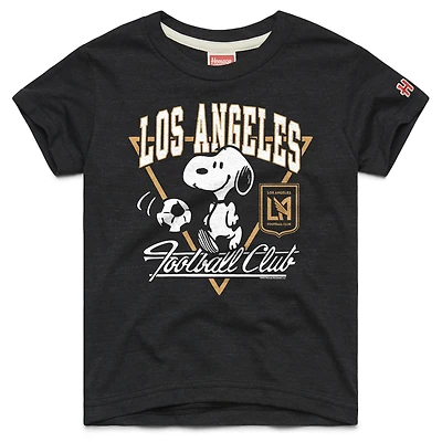 T-shirt Youth Homage Charcoal LAFC MLS x Peanuts Snoopy Graphic Tri-Blend