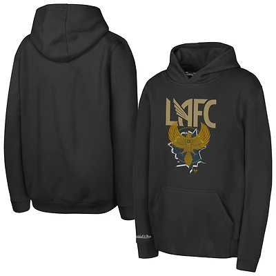 Sweat à capuche noir Mitchell & Ness pour jeunes, motif mascotte LAFC Break Out